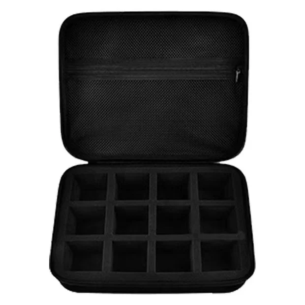 96pc coin collection case holder EVA foam storage case with mesh pocket 46mm coin capsules hard shell eva bag