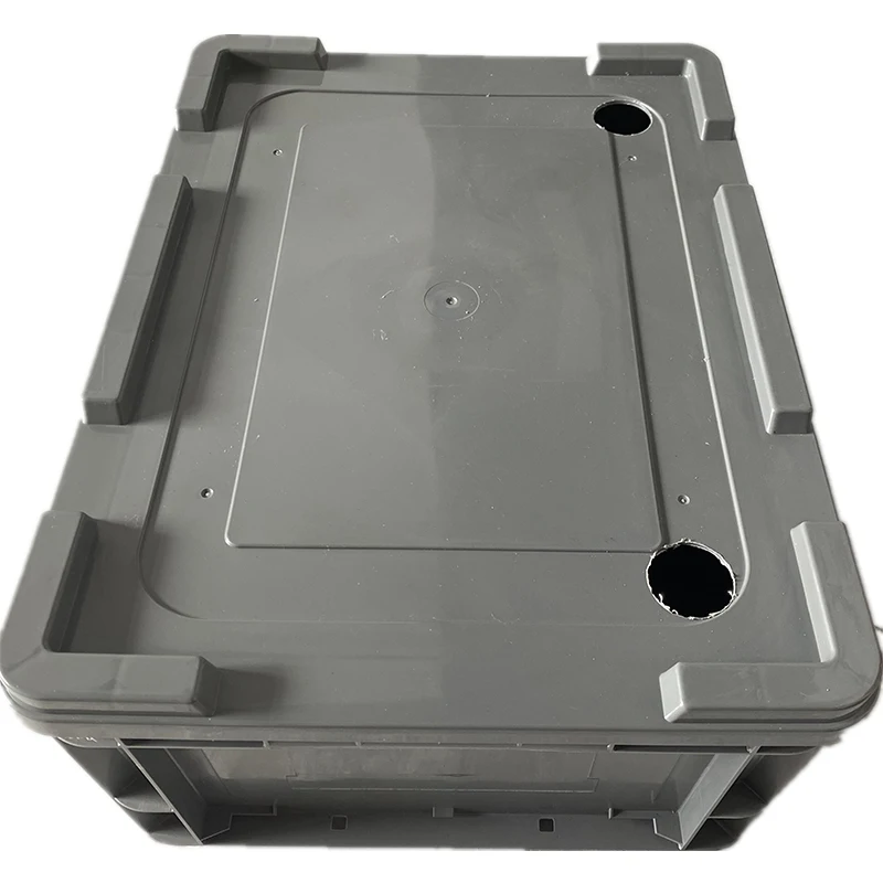 Reservoir With Two Holes Square Plastic Water Tank For Indoor Hydroponics Grow System 16L