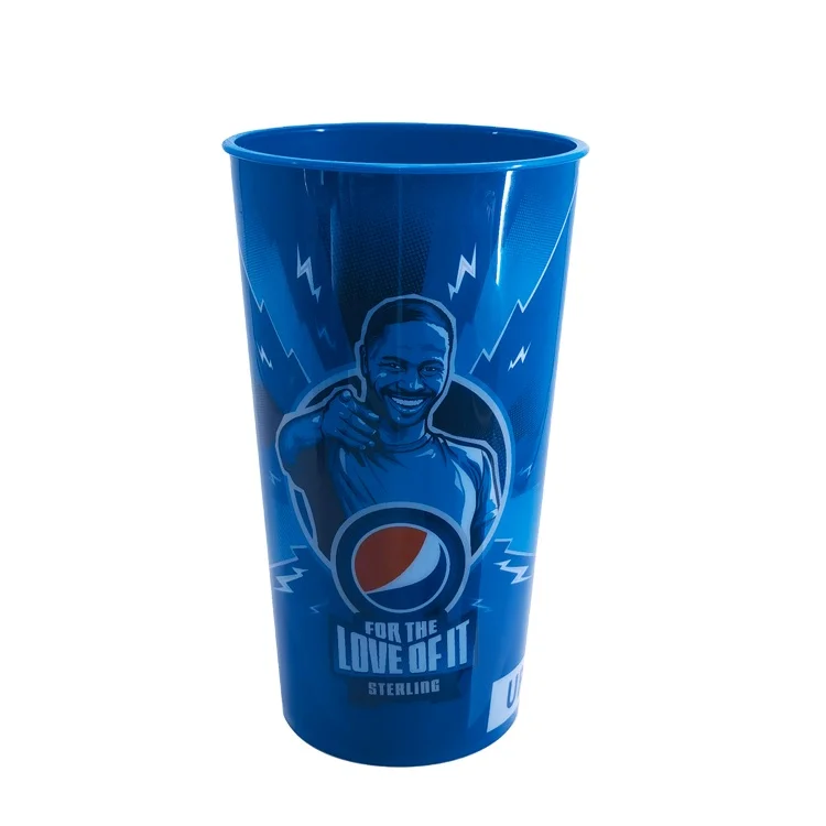 Custom Logo Cartoon Printing Milk Tea Cup Plastic Cover Eetro Style PLASTIC Cup Disposable Cola Cup Coffee Beverage Wholesale