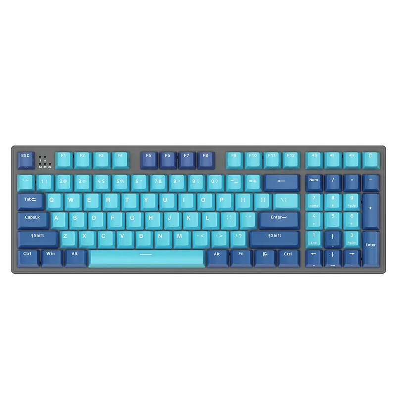 Ajazz Hot Sale 96 Key Cherry MX PBT Keycap Mechanical Gaming Keyboard LED Standard USB 2.0 Wired 100% Brand B16 1.6m Firstlood