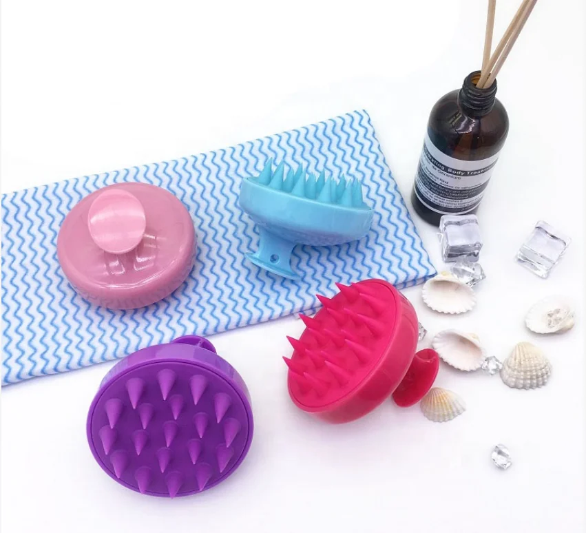 Wholesale Portable Custom Silicone Scalp Massager Hair Massage Brush