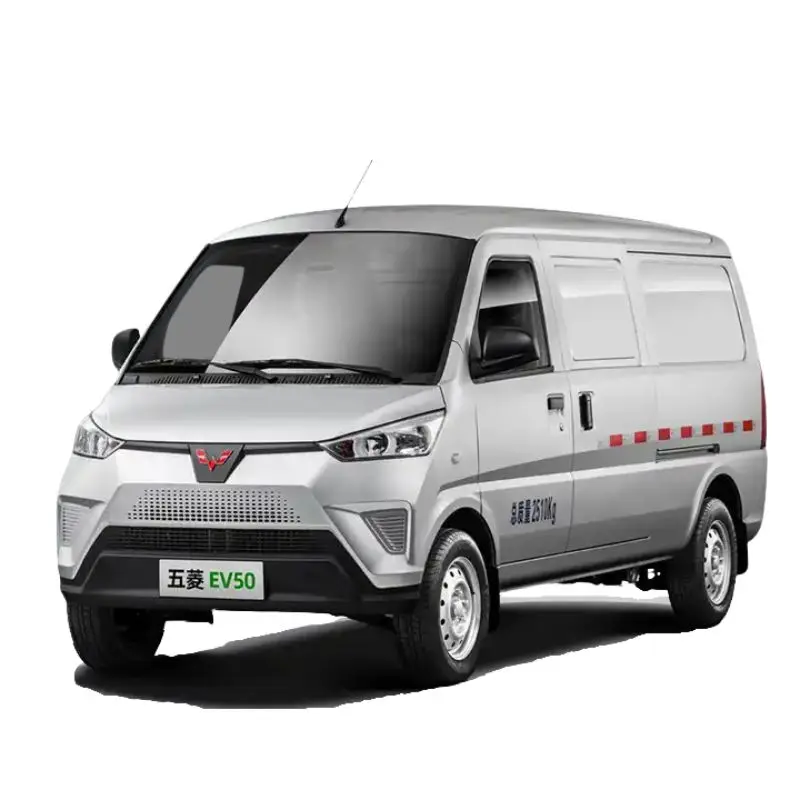 Недорогой китайский грузовой автомобиль Электрический мини-фургон WuLing EV50 дальность действия 300 км РЕФРИЖЕРАТОРНЫЙ фургон для овощей фруктов мяса продуктов