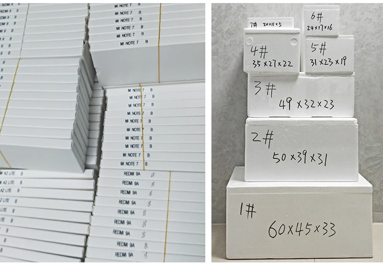 Phone transparent oled note 3 5 7 8 9 lcd screens touch panel  4 6 display with frame for Redmi