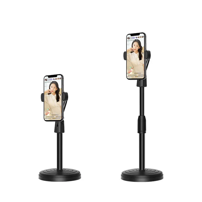 
Lifting mobile phone bracket disc desktop rotating video 