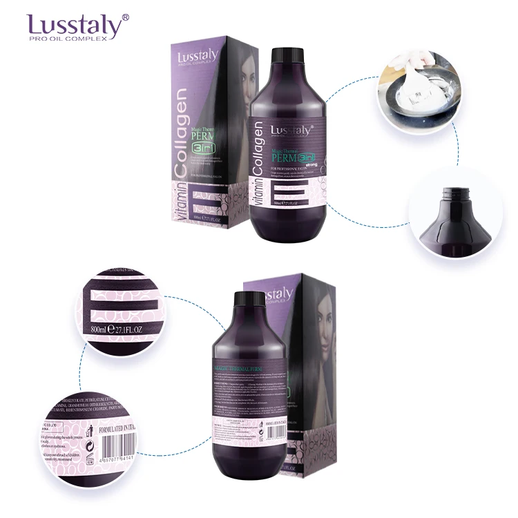 LUSSTALY Best Hair Straight Cream Permanent Salon Use Japanese Nutritional Formula Hair Perm Straightening Lotion 3 in 1