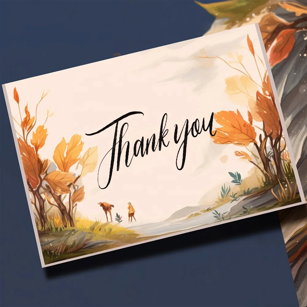 New Design Small Business Mini Holographic Card Box Foiled Hot Pink Thank You Cards