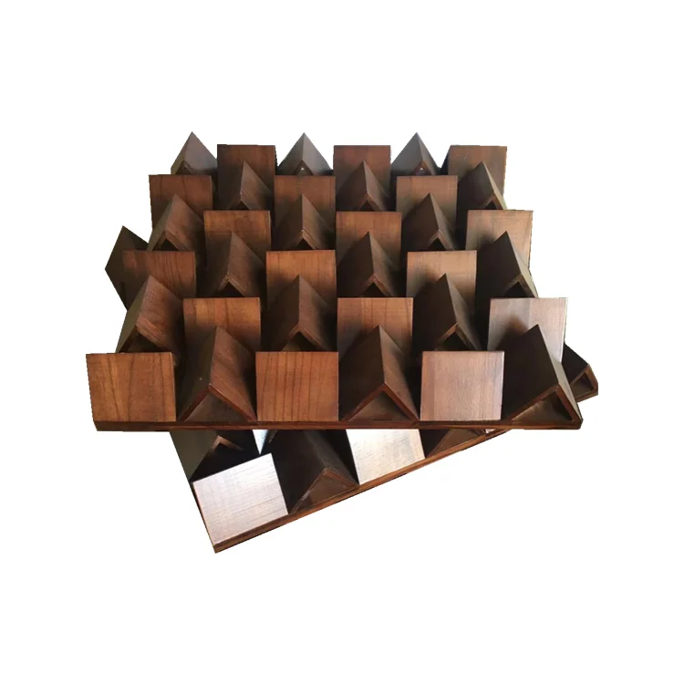 Environmental protection material sound diffuser wall acoustic wood block Acoustic Panels