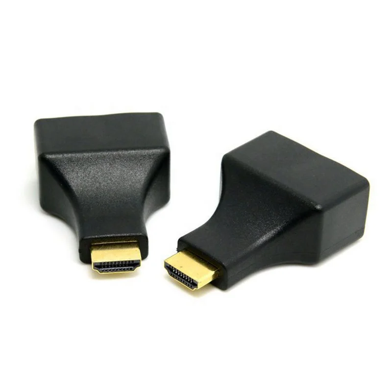 Support 3d 1080p 30m Hdmi Extender HDMI To Dual Rj45 Network Ports Converter Over Cat 5e Cat 6