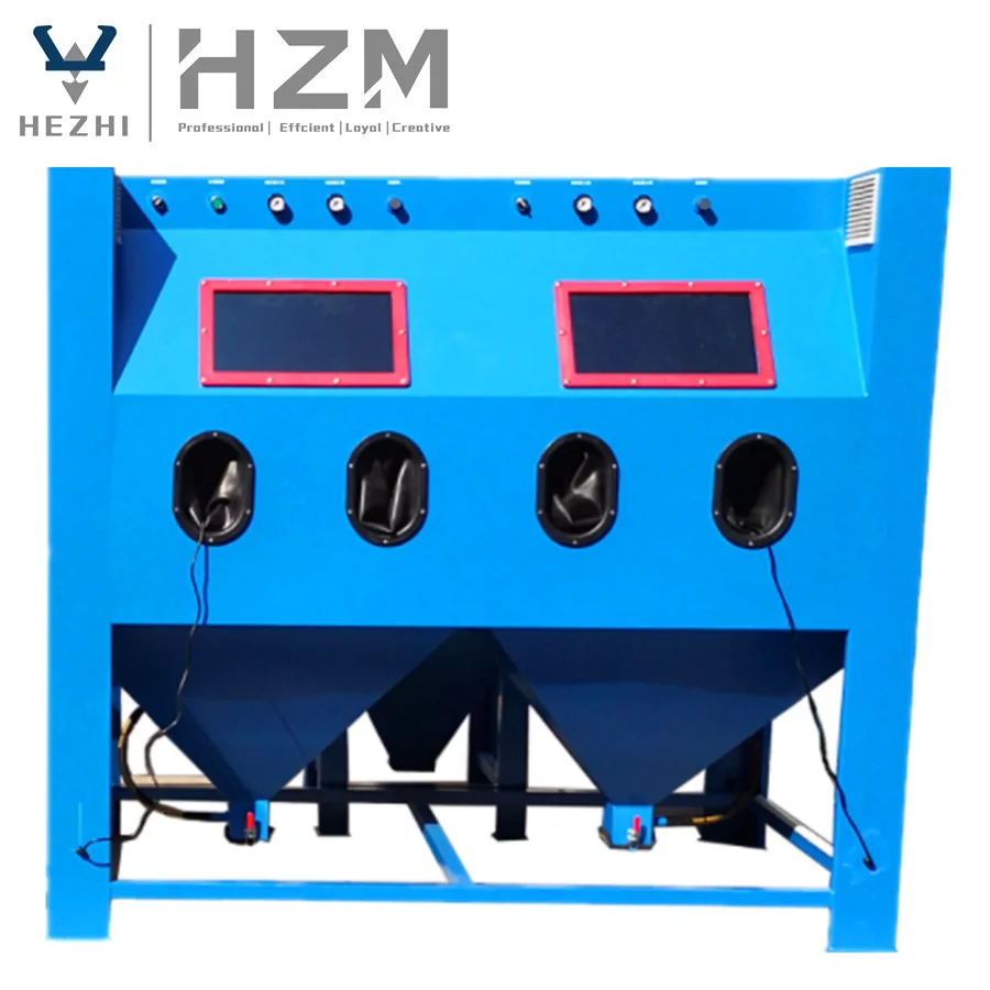 Semi Auto Maunal Cabinet Sand Blaster  Mini Sand Blasting Machine Supplier