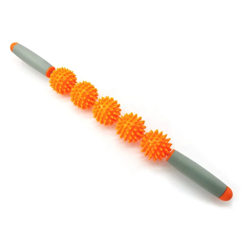 Fitness Body Relaxing Foam Roller Yoga Therapy Massage Stick Spiny Ball
