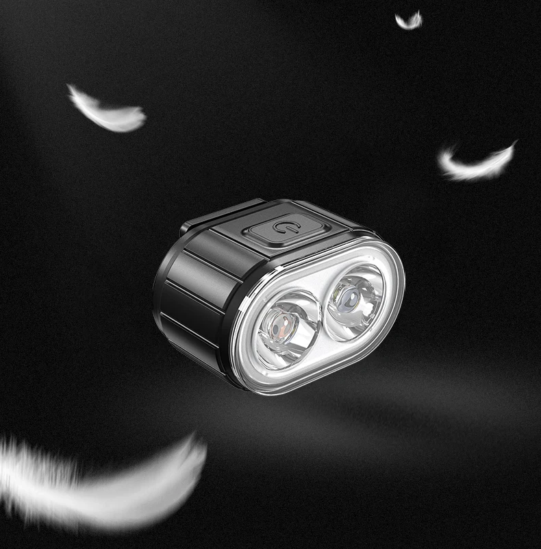 USB Rechargeable Bicycle Headlight Waterproof Bike Front Light Night Riding Safety Warning Light