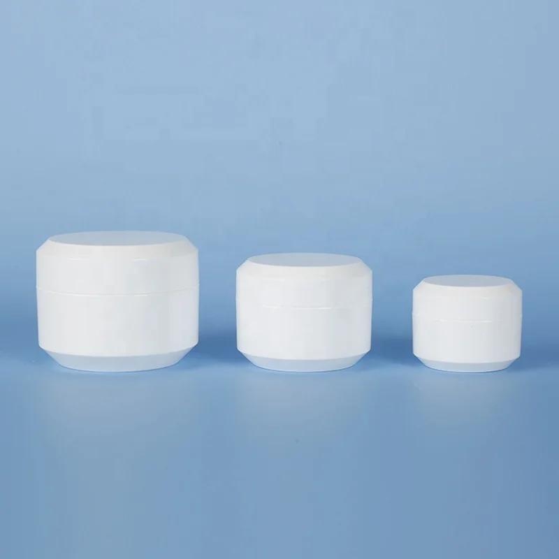 Custom 5g 10g 15g 30g 50g empty  Black White Plastic Jars for Nail gel polish Cosmetic jar