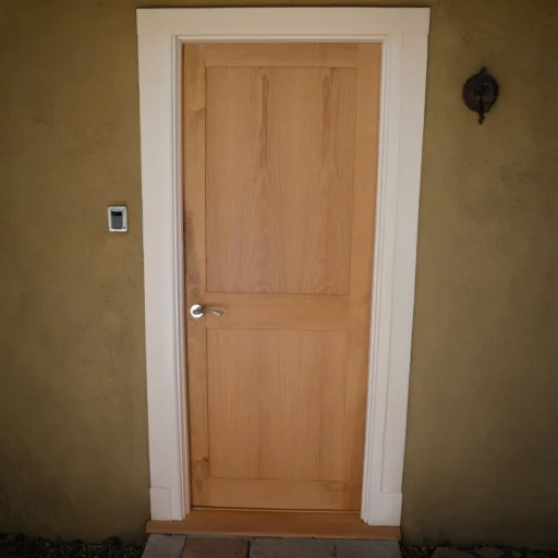 80 дюймов белый дубовый деревянный шейкер панели 2-панельные двери с каркасом для домов