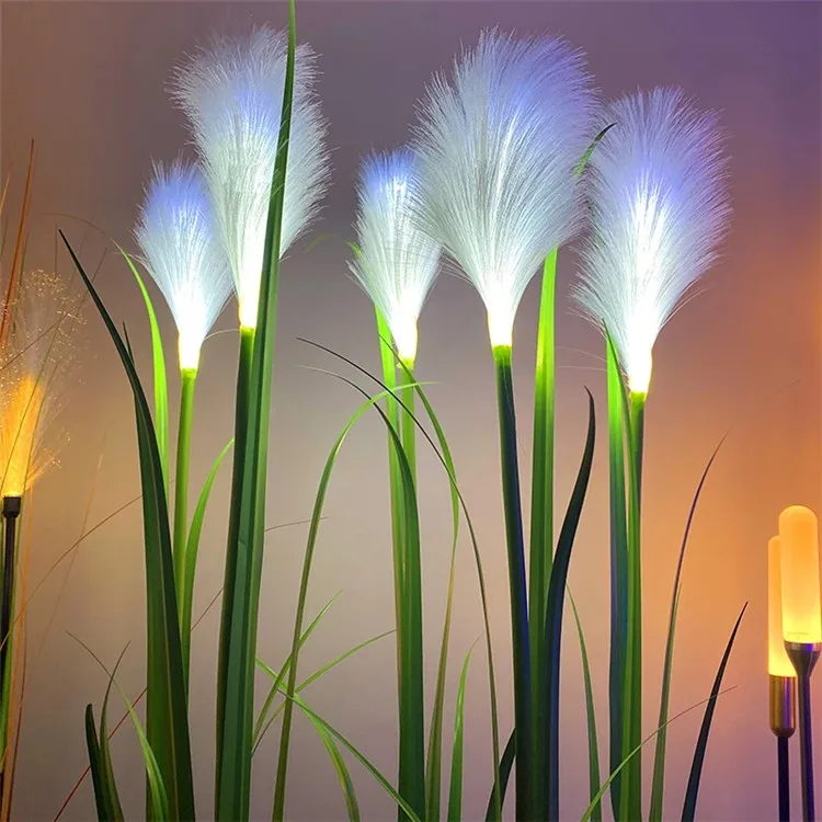 New Product Outdoor Landscape LED Reed Ear Lamp Waterproof Garden Decoration Courtyard Simulation Optical Fiber Lawn Lamp
