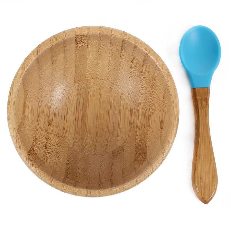 Custom made wooden plate with suction wooden plate for baby