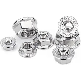 DIN6923 serrated Stainless Steel Hex flange Nuts
