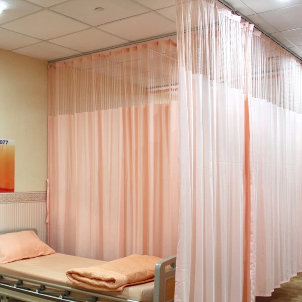 New Customized Hospital Partition Curtains Medical Mesh Fabric Divider Drape Curtains
