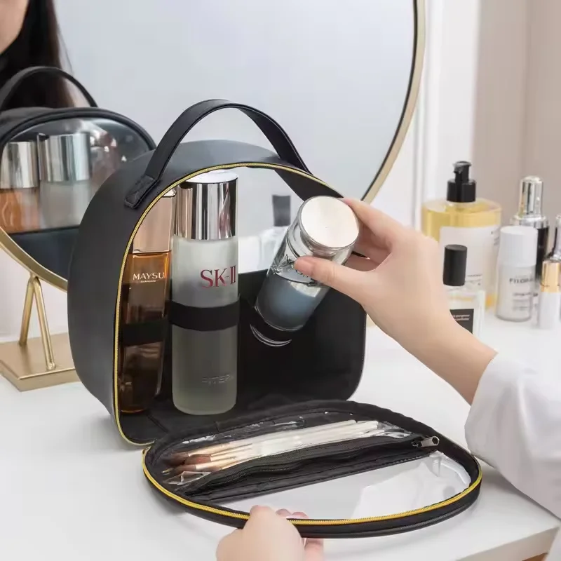 gameboy ronyeom 600d xl recycle mary kay suitcase cosmetic bag soft quilted large capacity 3 layered make up storage bag