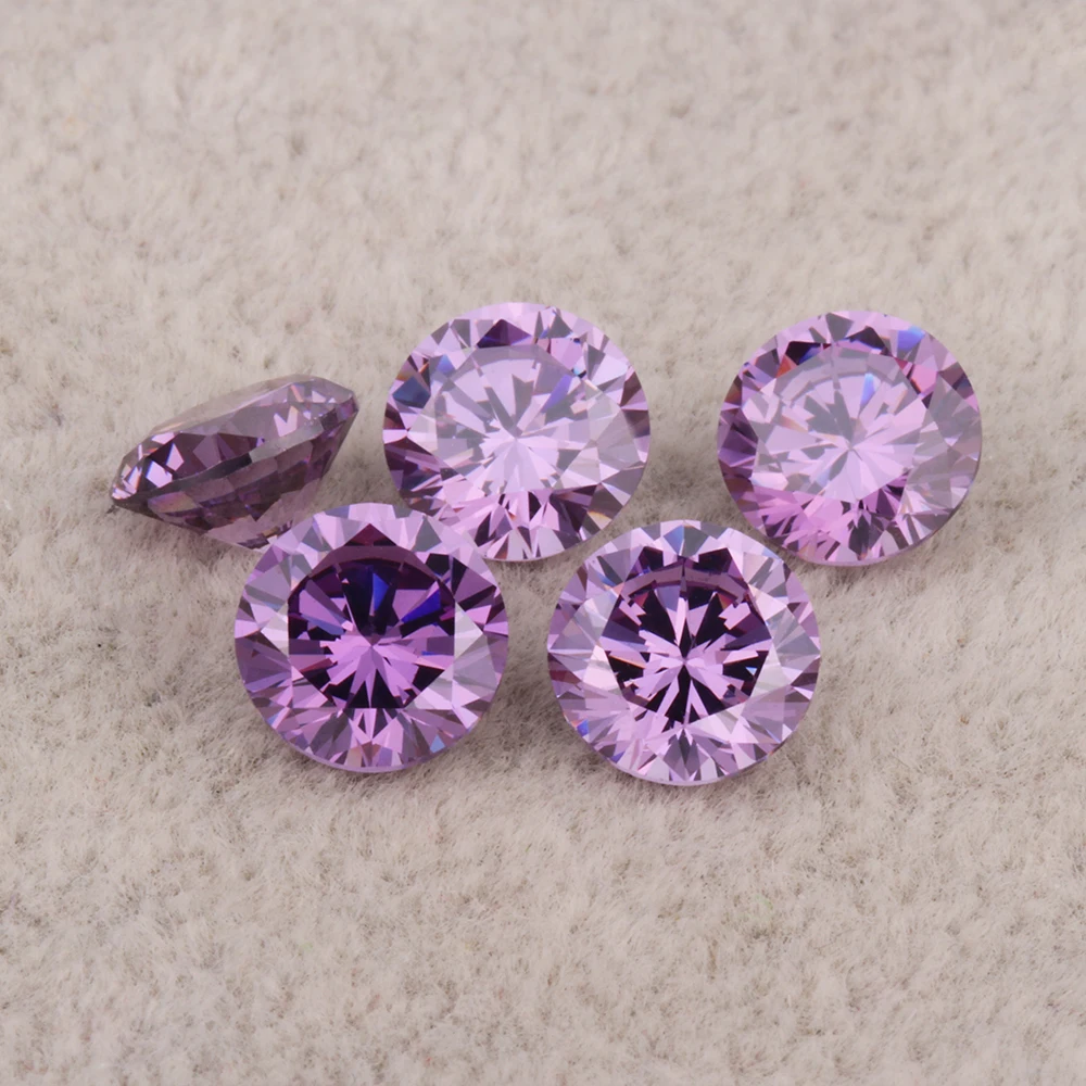 High Quality Brilliant Cut 1.5mm Cubic Zirconia 1mm-3mm Amethyst Various Available Heart Orange Yellow Green Pink Peridot