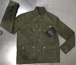 High Quality waxed Jacket Mossy Green And Tan Hunting Fishing Outpost Jacket