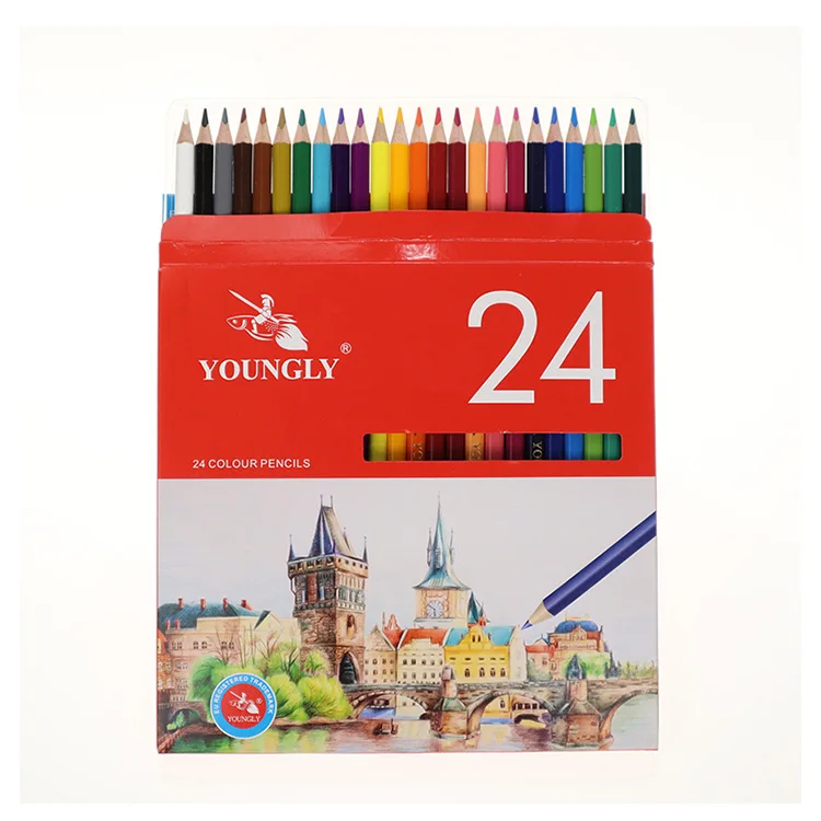 New Promotional Professional 24 Watercolor Pencils for Adults and Adult Coloring Books