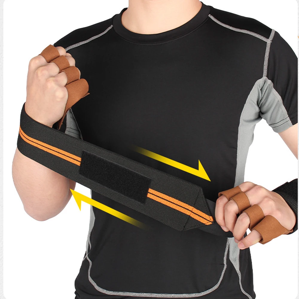 GYM Microfiber Hand Grips Weight Lifting Gloves for Barbell Pull Up Workout Bodybuilding