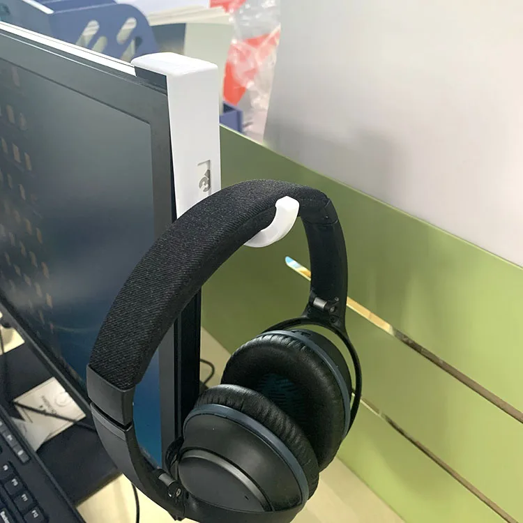 BESKO Internet Bar Earphone Hooks Headphone Headset Hanger Monitor stand Holder Headset Stick-on Hook