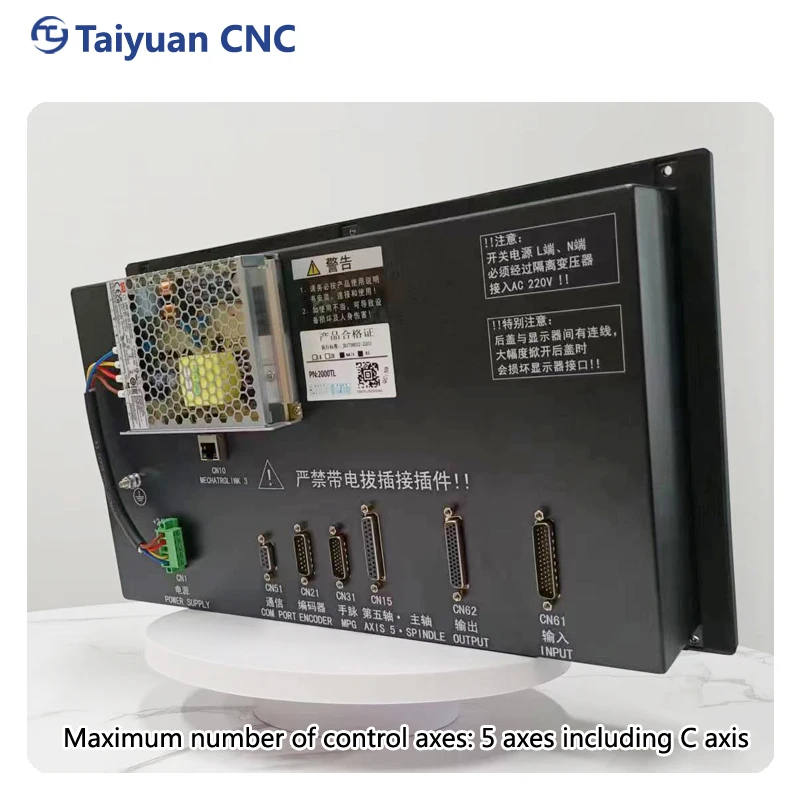 Support online Plc programming, support 2-way analog spindle  CNC lathe controller