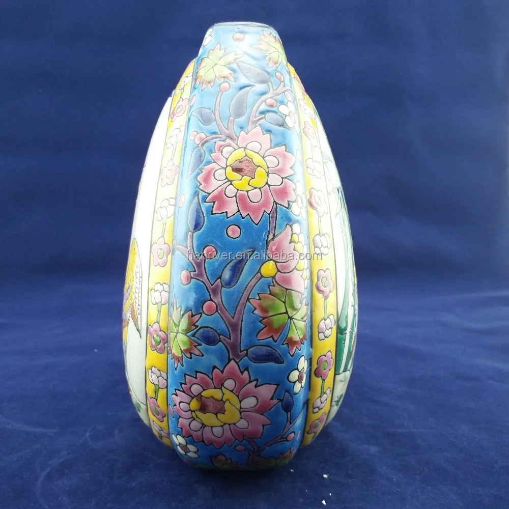 Factory Customized  antique ceramic flower vase for Home Accent Decor