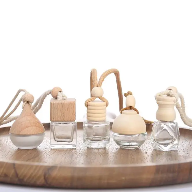 transparent fragrance bottle 10ml car fragrance bottle mini car air freshener hanging
