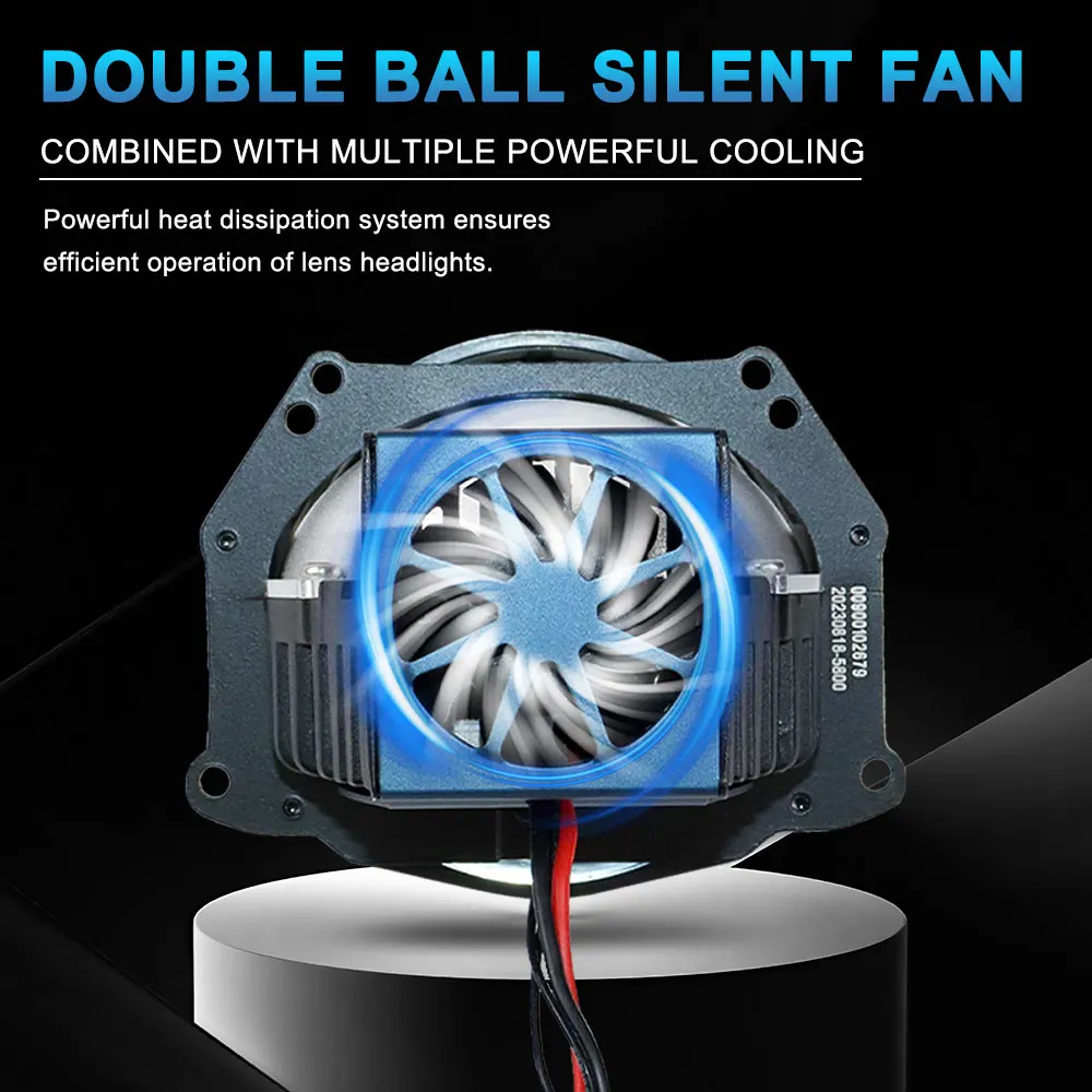 JHS hight power work lamp G13 Car len bi led projector 55w 60w High Low Beam H1 H4 H7 3inch fog lights for universal car