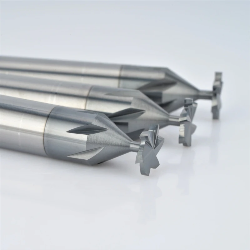 Tungsten steel hard alloy  double-sided chamfering CNC inverted diagonal T-shaped knife