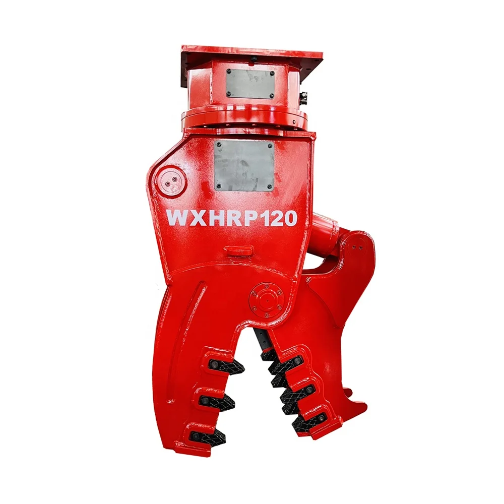 Weixiang Excavator Attachment Demolition Shear Concrete Crusher Hydraulic Rotating Pulverizer