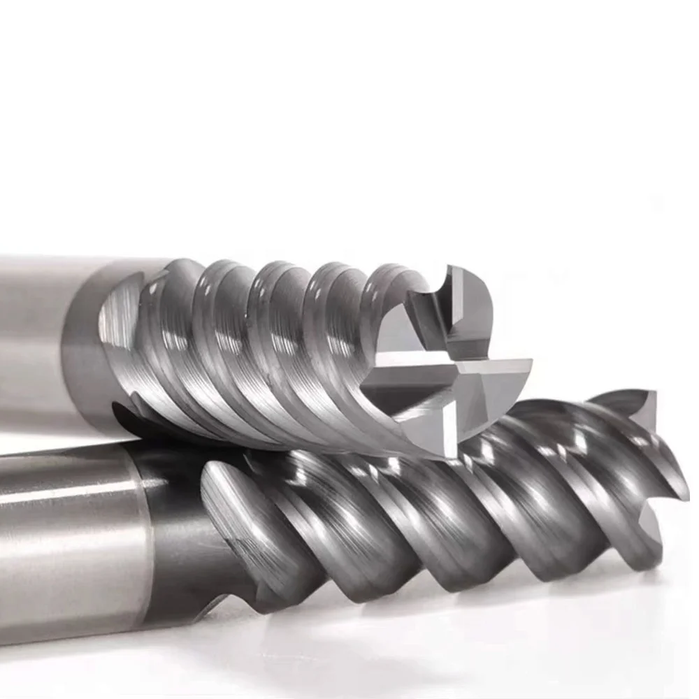 HARDVIK HRC58 CNC инструменты из карбида с плоским шариковым носиком радиально-Концевая фреза для стали нержавеющей железа