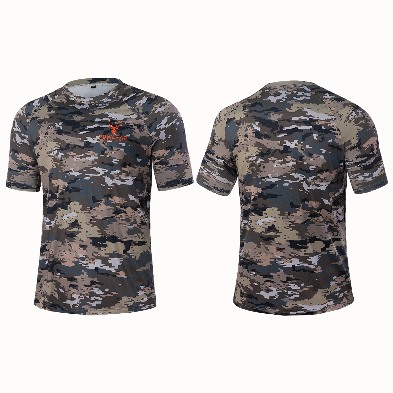 2023 Summer Men Women Stretchable Camo Hunting T Shirts High Quality Short Sleeve Hunting Clothing