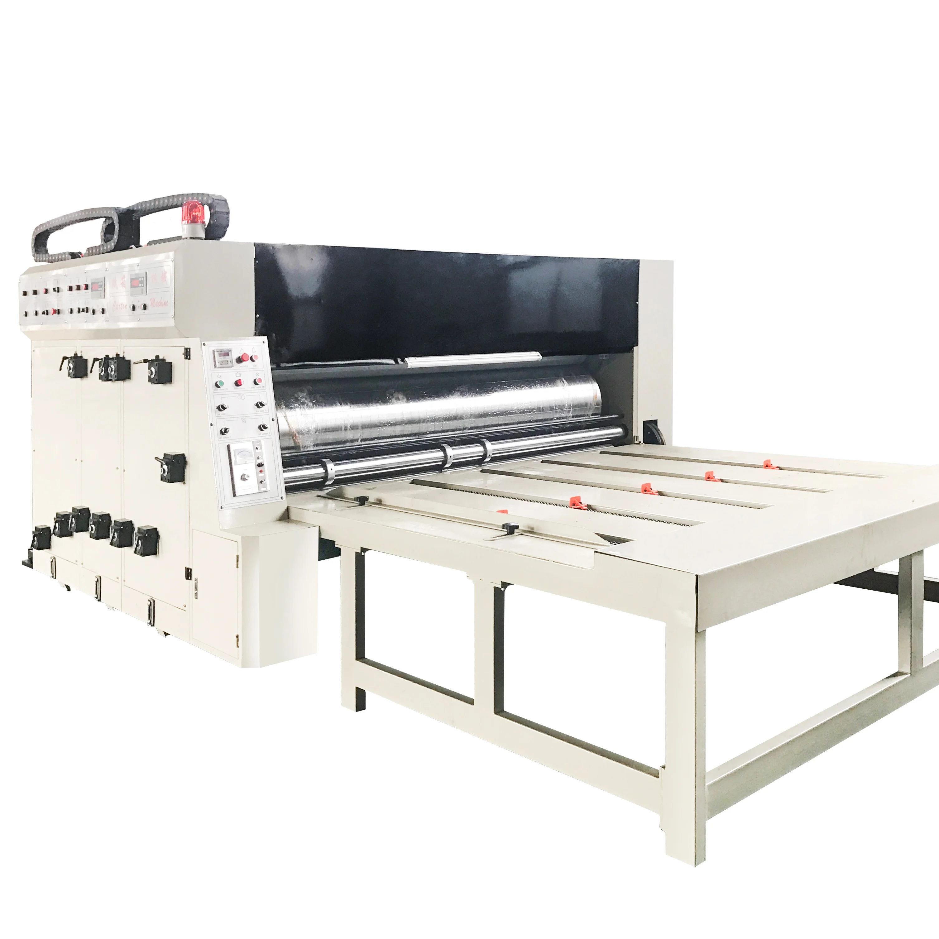 JIALONG best price 3 color chain feeder pizza carton box printing machine for sale