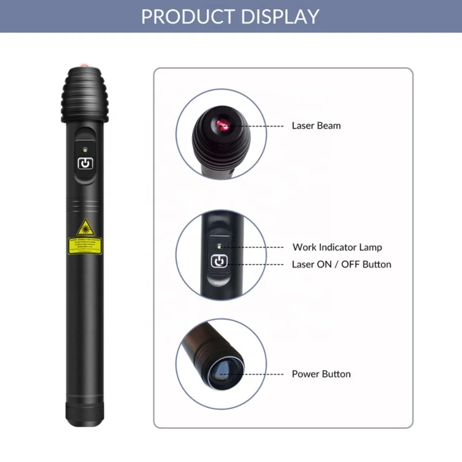 ZJZK dropshipping supplier 500mW 8080nm laser pointer acupuncture pen to stop smoking drinking reduce pain