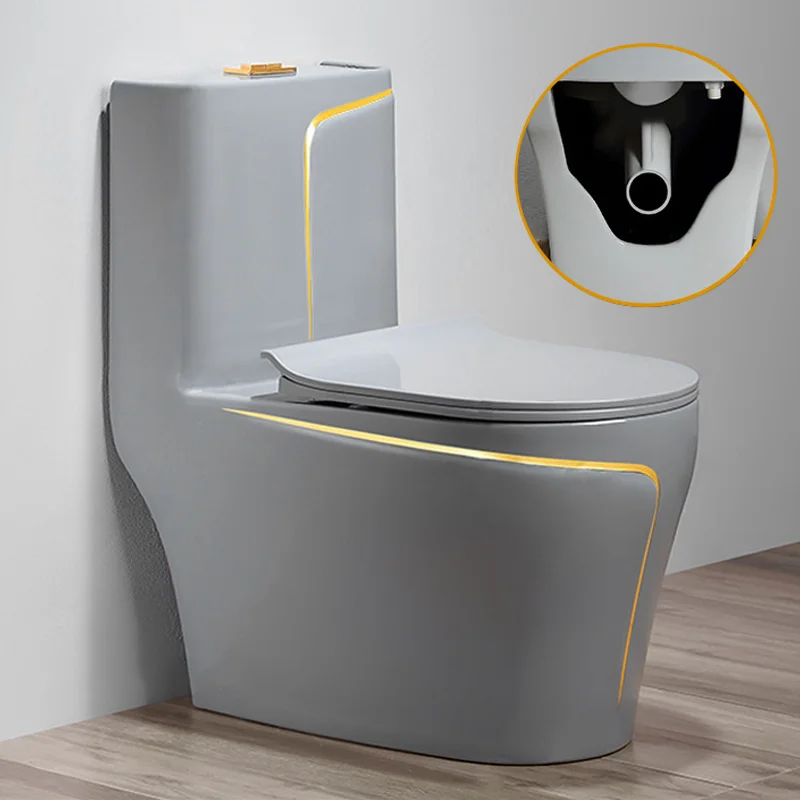 High quality chinese home hotel s-trap one piece toilet bathroom commode wc toilet sanitary ware ceramic floor mounted toilet