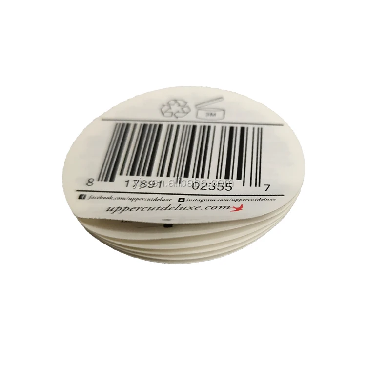 Custom peel off label double layer label sticker Dual Layer 2 Ply Warning Information Adhesive Label Printing