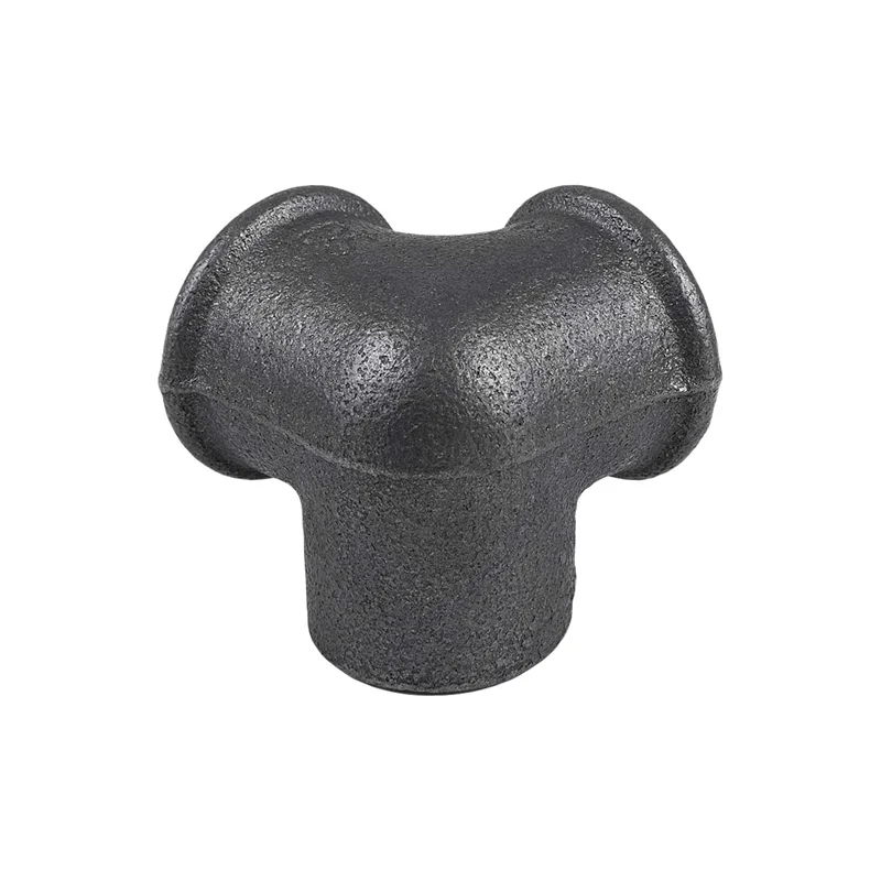 3 way pipe fitting side outlet elbow connector malleable iron pipe fitting