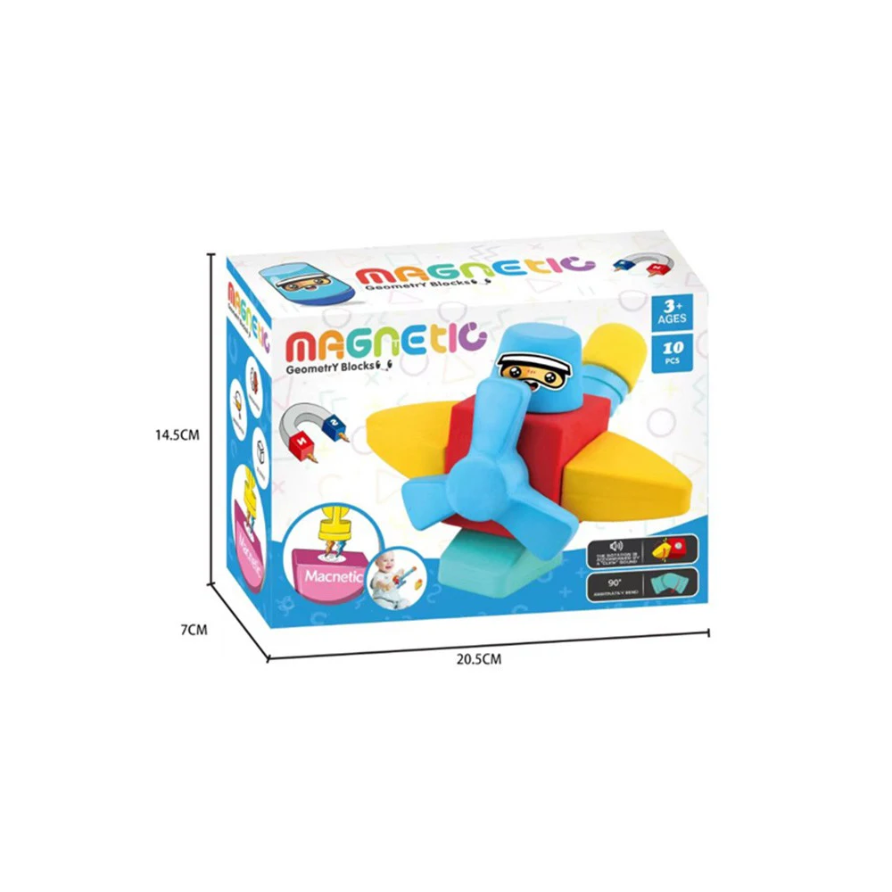 10PCS EVA DIY Magnetic Building Blocks Educational Toys EVA Foam Toy