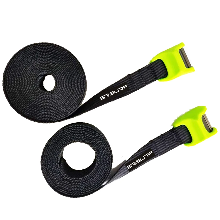 Surf Rack Surfing Tie Down Straps Heavy Duty Roof Straps with Silicon Cover