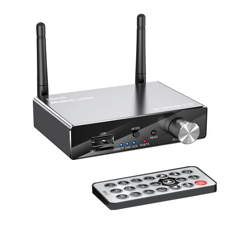 Fiber coaxial Bluetooth transceiver HIFI audio AUX receiver 3.5 adapter digital to analog converter