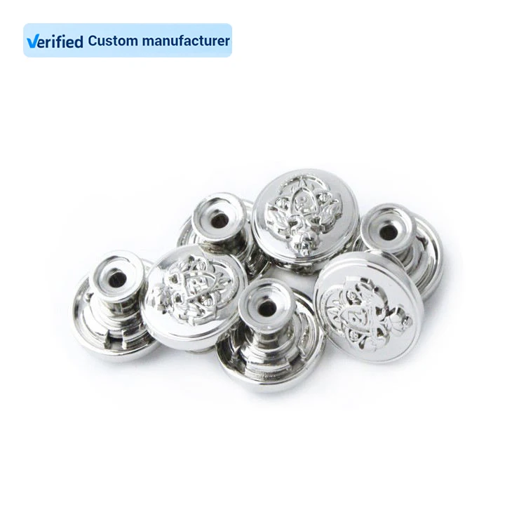 Customizable Personalized Jean Button Zinc Alloy Jeans Accessory for Men and Women