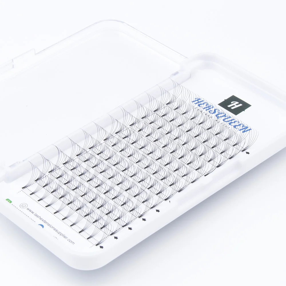 Prefanned volume eyelash extensions handmade high quality korean cashmere soft pointy base premade fan lash extensions easy fans