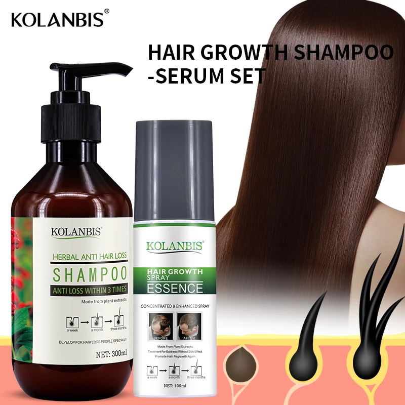 300ml Organic Growth Faster Stop Hair Loss Cosmetics Cure baldness shampoo