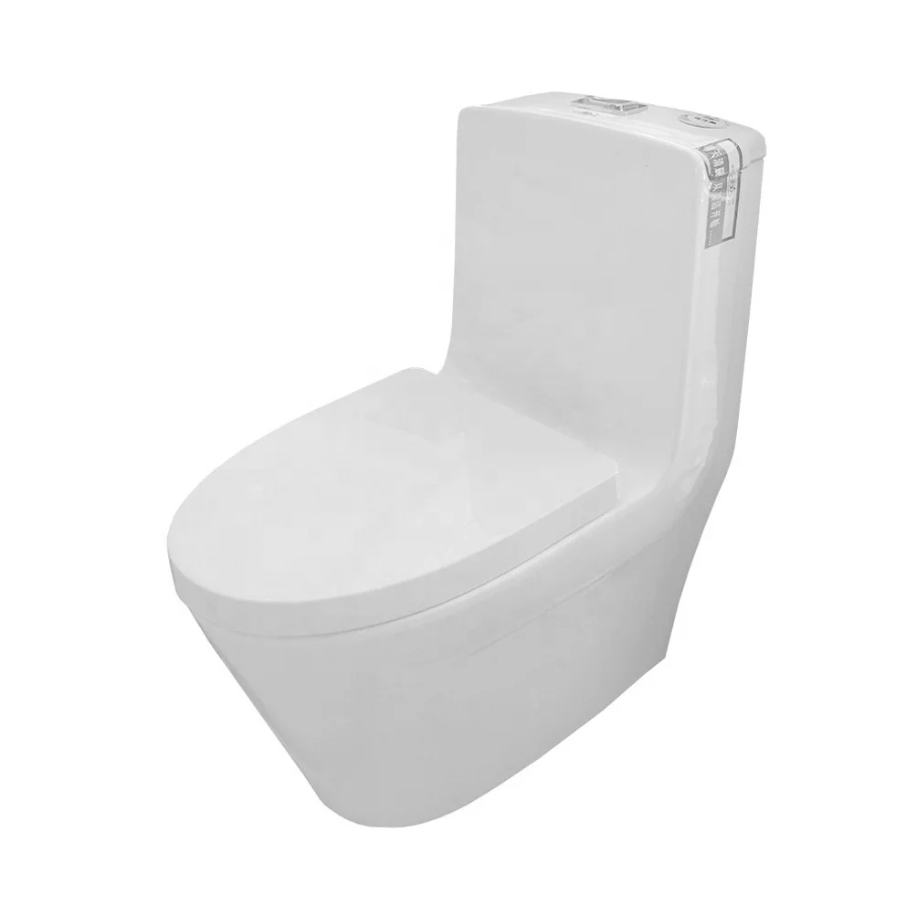 Modern Ceramic Floor Mounted S Trap One Piece Wc Toilet Bowl Sale Soft Cover White Seat Bathroom Water Closet Sanitary Ware