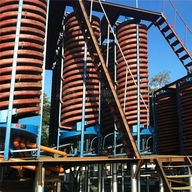 Good Service Beneficiation Plant Fiberglass Coal Spiral Separator BLL1500/1200/900/600 Spiral Chute For Separation Gold Mining