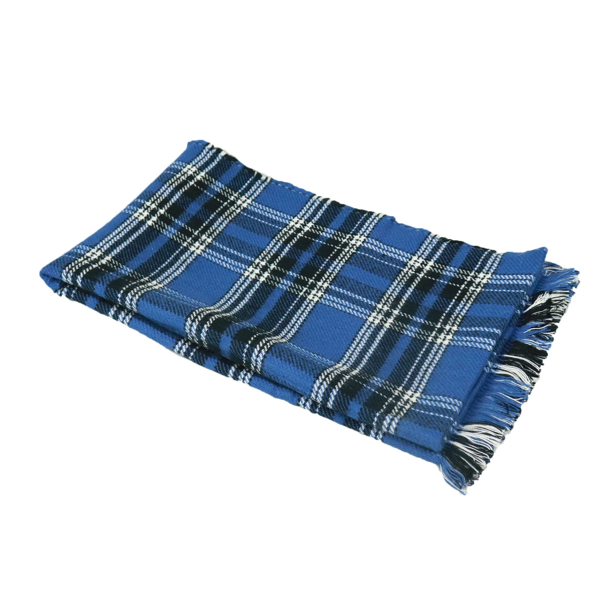 The manufacturer directly supplies new fashion, warm, high-quality and best-selling double-sided knitted scarves, plaid scarves