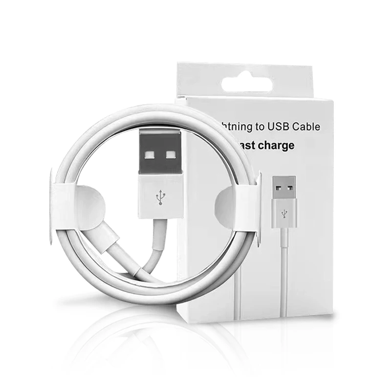 Wholesale Price TPE white 3ft charging usb cable for iphone 12 fast charge  pvc usb cable for iphone